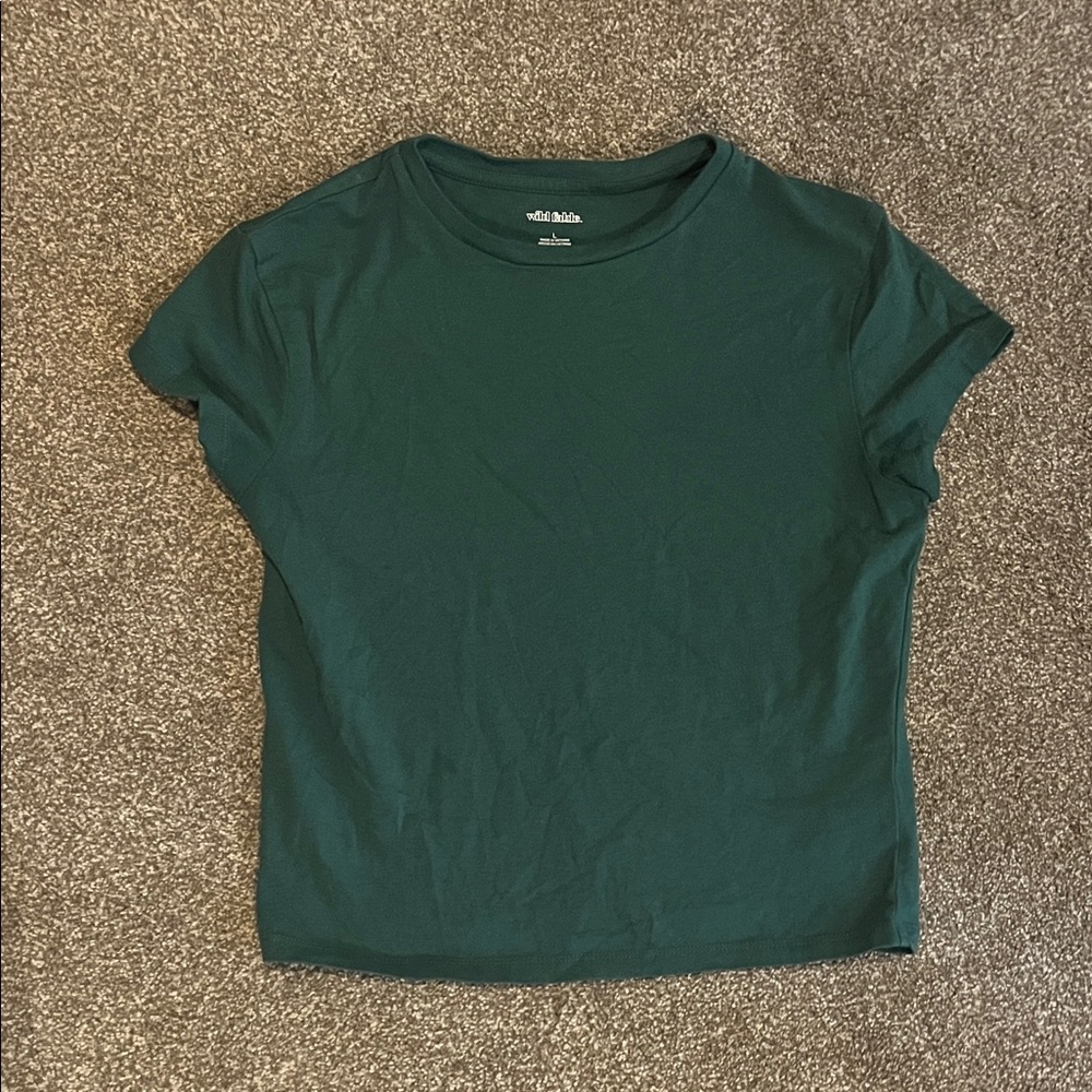 Wild Fable Dark Green Short Sleeve Tee